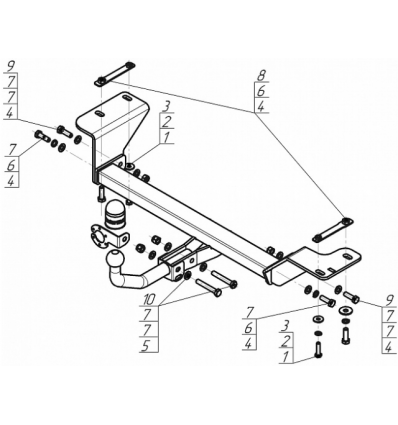 Фаркоп на JAC JS4 98301-A