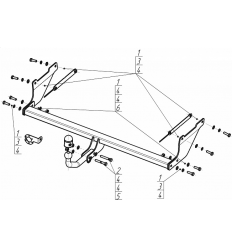 Фаркоп на Ford Focus F104A