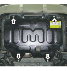 Защита картера и КПП Mitsubishi Xpander 71301