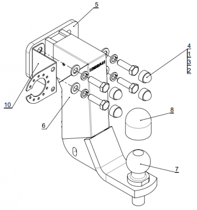 Фаркоп на Nissan Patrol TCU00331