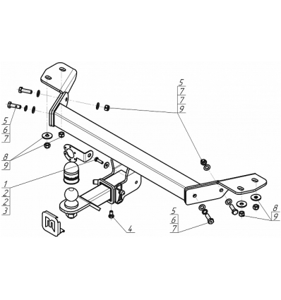 Фаркоп на Haval Dargo 93113-E