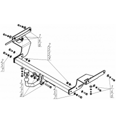 Фаркоп на Ford Focus F106A