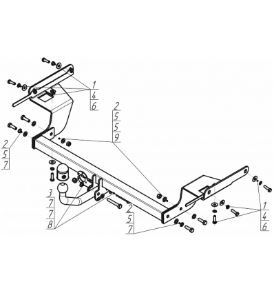 Фаркоп на Ford Focus F106A