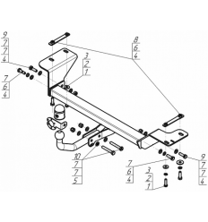 Фаркоп на JAC JS4 J101A