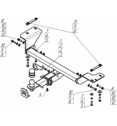 Фаркоп на JAC JS4 98302-E