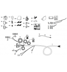 Штатная электрика к фаркопу на BMW 1/2/3/4/5/X3/X4/X5/X6 303481300113