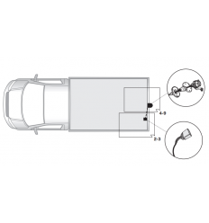 Штатная электрика к фаркопу на Volkswagen Transporter 12270556