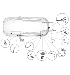 Штатная электрика к фаркопу на Renault Espace/Kadjar/Megane/Scenic 12180544