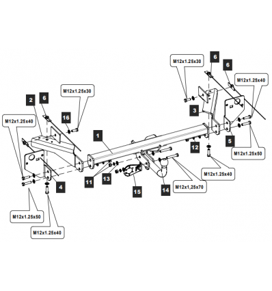 Фаркоп на Changan CS55 289228