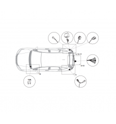 Штатная электрика к фаркопу на Honda CR-V 26070520