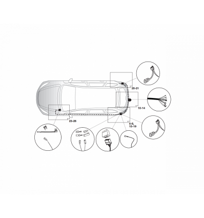 Штатная электрика к фаркопу на Citroen C4 Aircross 12500578