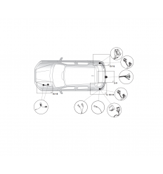 Штатная электрика к фаркопу на Mercedes-Benz A-Class/B-Class/CLA-Class 12040524