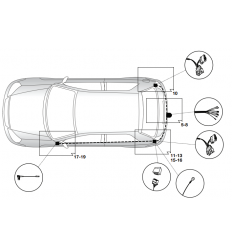 Штатная электрика к фаркопу на Renault Duster 12620511