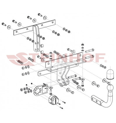 Фаркоп на Volvo C30 V-276