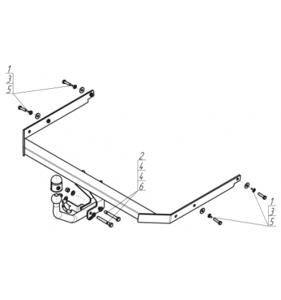 Фаркоп на Ford Focus F103A