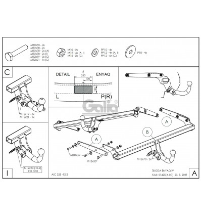 Оцинкованный фаркоп на Volkswagen ID.4 S142A