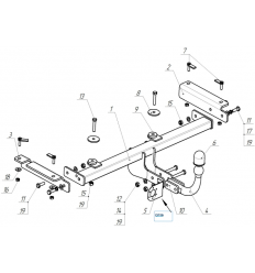 Фаркоп на Changan CS35Plus 9026-A