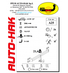 Фаркоп на Audi Q7 A 25
