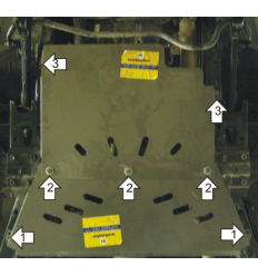 Защита КПП и РК Nissan Patrol 11411