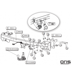 Фаркоп на Mitsubishi Outlander 049-443