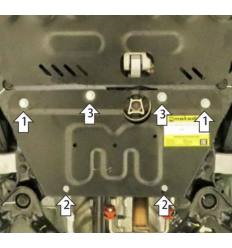 Защита электроусилителя руля GAC GS8 77803