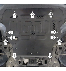 Защита картера и КПП Geely Monjaro 54206