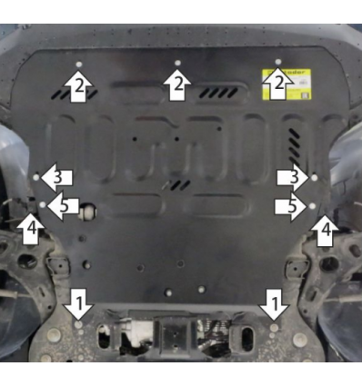 Защита картера и КПП Geely Monjaro 74206