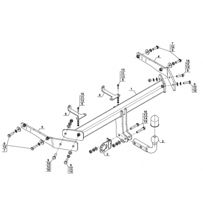 Фаркоп на Volkswagen ID.4 V-085