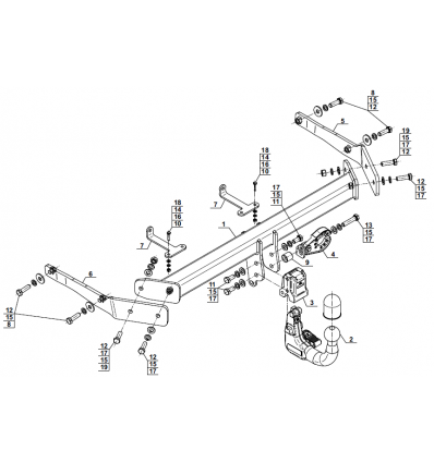 Фаркоп на Volkswagen ID.4 V-086