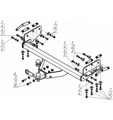 Фаркоп на DongFeng DF6 98602-FE