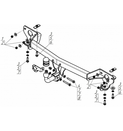Фаркоп на GAC GS8 97803-A