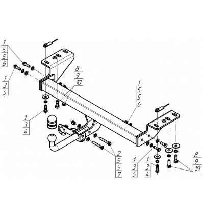 Фаркоп на Haval H3 93116-A