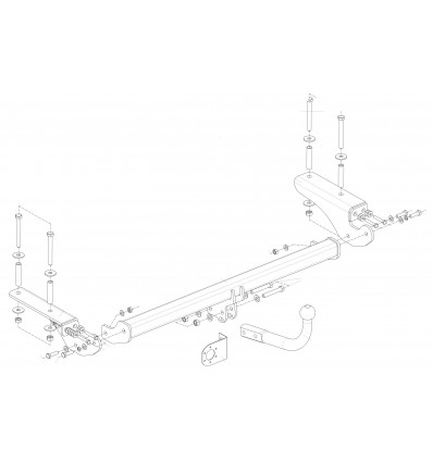 Фаркоп на Citroen C4 2636A