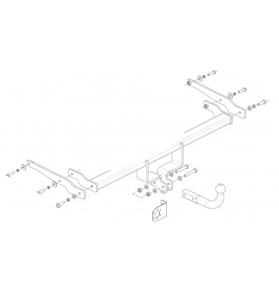 Фаркоп на Suzuki SX4 2856A