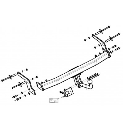 Фаркоп на Nissan Terrano 4374A