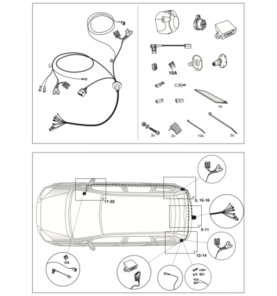 Штатная электрика к фаркопу на Ford B-MAX 12060533