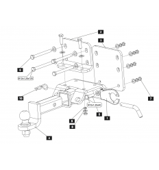 Фаркоп на Toyota Hilux T/046