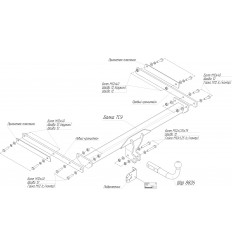 Фаркоп на Ford Kuga 3976A