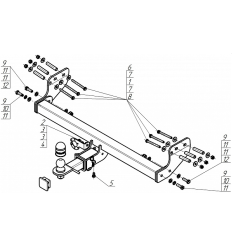 Фаркоп на KGM Torres 92804-E