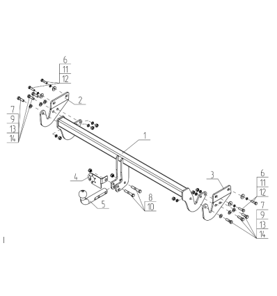Фаркоп на Kia Ceed KI40