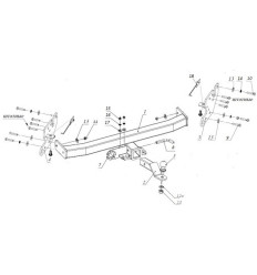 Фаркоп на Changan Hunter Plus FA 0420-E(N)