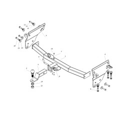 Фаркоп на Toyota Grand Highlander FA 0560-E(N)