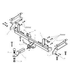 Фаркоп на Haval F7/F7x FA 1000-E