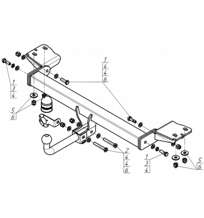 Фаркоп на Haval H7 93125-A