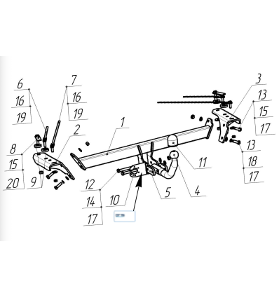 Фаркоп на EXEED RX 7624-A