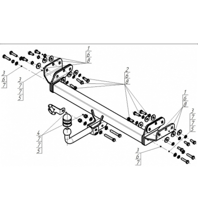 Фаркоп на Omoda C5 99028-A