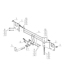 Фаркоп на Geely Atlas GL04