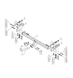 Фаркоп на Geely Emgrand GL06