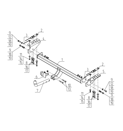 Фаркоп на Geely Emgrand GL06
