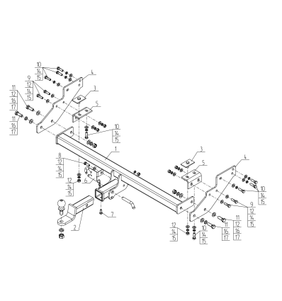 Фаркоп на Mitsubishi L200 MI31B